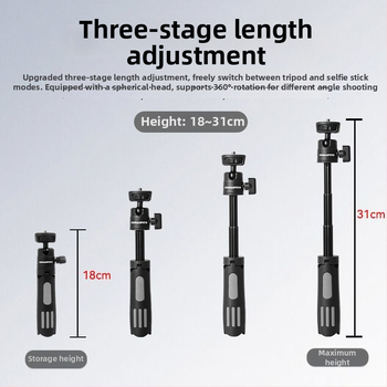 Alumíniový výsuvný statív a pevná konzola pre DJI Action4/5 Pro športovú kameru a mobilný telefón