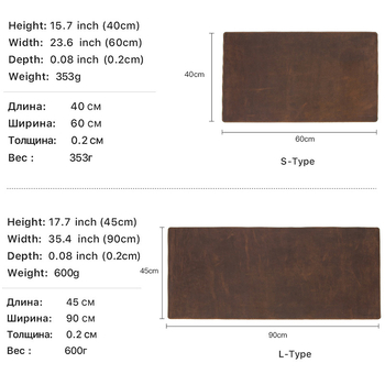 Veľká podložka pod myš z pravej kože, protišmyková, šitá, kancelárska podložka k stolu, tepelná izolácia a odolnosť voči špine, možnosť potlače loga