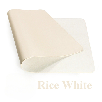 Dvojstranná PU kožená podložka pod myš, protišmyčná, Cortex materiál, Model 01, stolná podložka