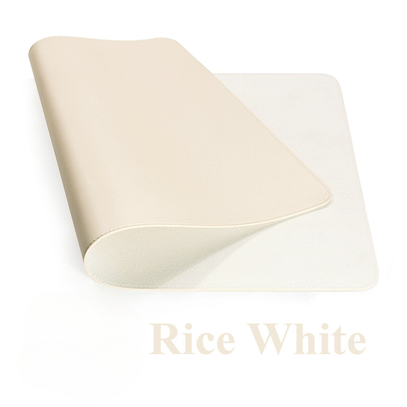 Dvojstranná PU kožená podložka pod myš, protišmyčná, Cortex materiál, Model 01, stolná podložka