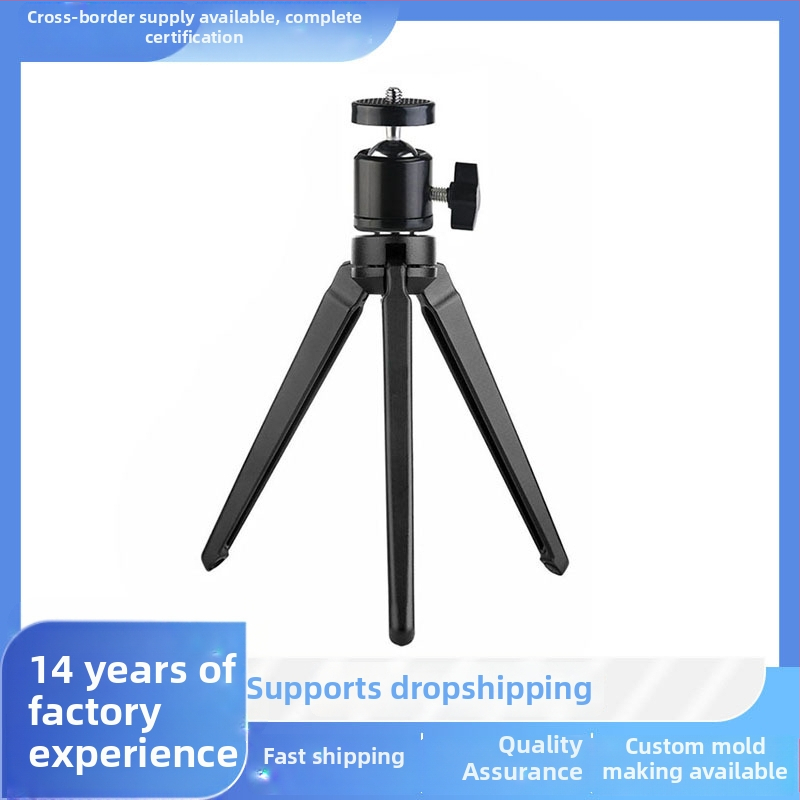 Stativ pre DSLR/GoPro z hliníkovej zliatiny, 3-sekčné nohy, guľová hlava, nosnosť 6–10 kg, doska rýchleho uvoľnenia