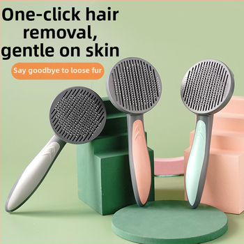 Bei Le plastový samočistiaci hrebeň na odstraňovanie chlpov pre mačky a psy