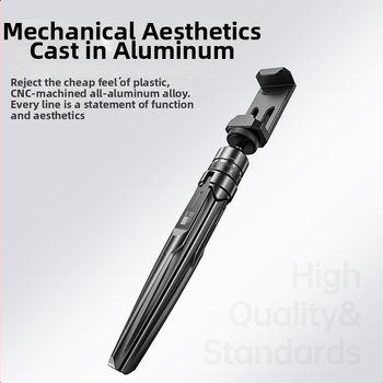 Držiak nadhladné snímky z hliníkovej zliatiny, prenosný skladací statív pre bezzrkadlovky a smartfóny, proti traseniu