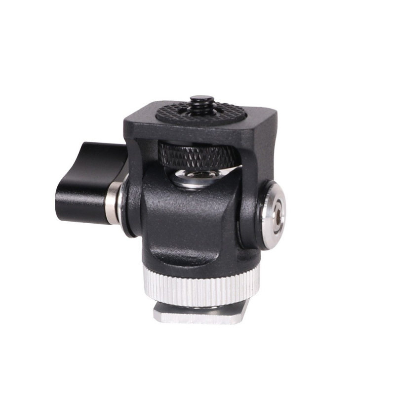 Kompaktais kameras gimbals – galda stabilizators, alumīnija sakausējums, horizontāli 360°, vertikāli 90°, PTZ uz galda