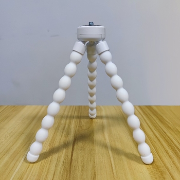 Επιτραπέζιος ευέλικτος τρίποδας με κεφαλή πανόραμα-κλίσης για κινητά τηλέφωνα, σώμα από σιλικόνη και κράμα αλουμινίου