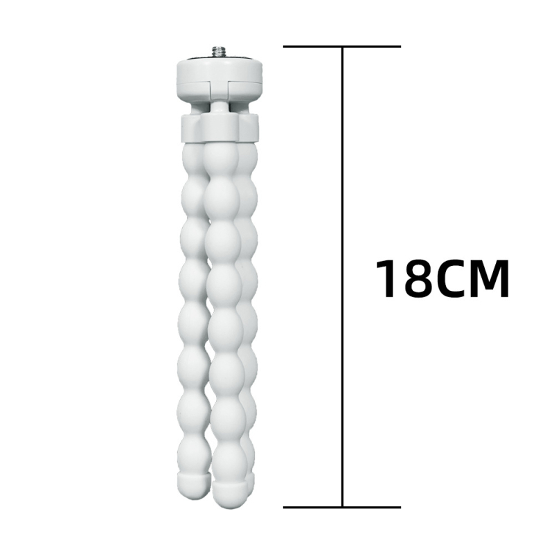 Επιτραπέζιος ευέλικτος τρίποδας με κεφαλή πανόραμα-κλίσης για κινητά τηλέφωνα, σώμα από σιλικόνη και κράμα αλουμινίου