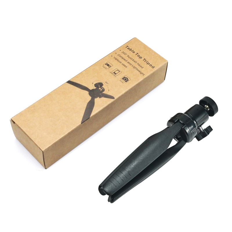 Επιτραπέζιο μίνι τρίποδο, καθολικού μοντέλου; σταθεροποιητής παν-κλίσης για GoPro και κινητό τηλέφωνο; υλικό ABS