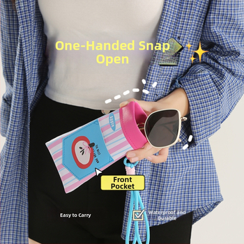 Náhradná taška na okuliare na krk s priehradkou na kartu, prenosná PU taška na okuliare, unisex, priedušná, ultra ľahká