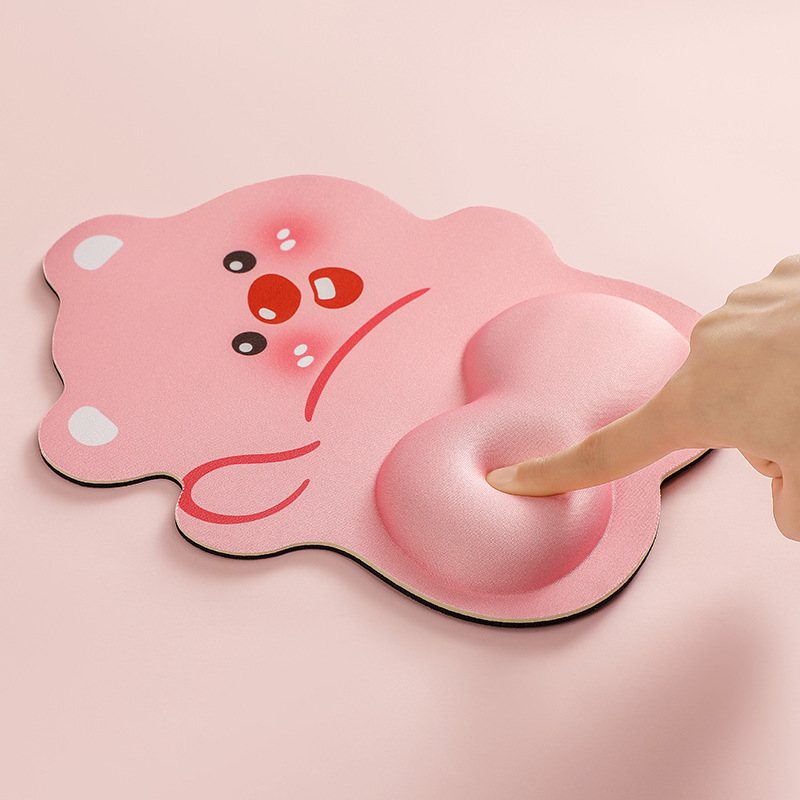 Podložka pod myš s oporou zápästia, guma, termotransfer, dizajn kreslený