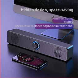 Desktop Bluetooth reproduktor, drevené puzdro, USB napájaný, 2 reproduktory, 3W výkon