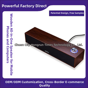 Desktop Bluetooth reproduktor, drevené puzdro, USB napájaný, 2 reproduktory, 3W výkon