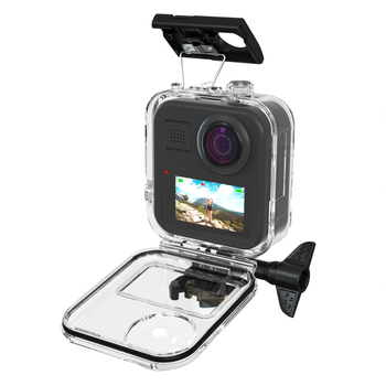 GoPro MAX Αδιάβροχο Προστατευτικό Κέλυφος με Οθόνη Αφής, Μεταλλικό Κέλυφος + Tempered Glass
