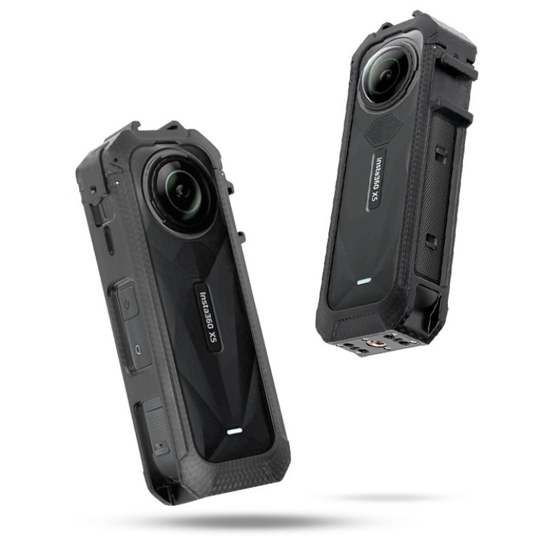 Insta360 X5 Cage — Ramă de protecție din aliaj de aluminiu pentru cameră de acțiune panoramică (Model XY-X5 Cage)