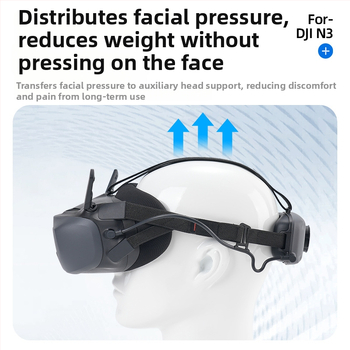 Ochranný pás na hlavu pre DJI Avata okuliare, EVA pena/nylon, model 1474700, s potlačeným logom