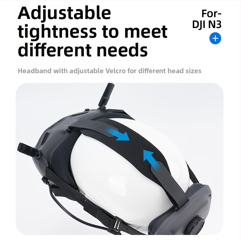 Ochranný pás na hlavu pre DJI Avata okuliare, EVA pena/nylon, model 1474700, s potlačeným logom