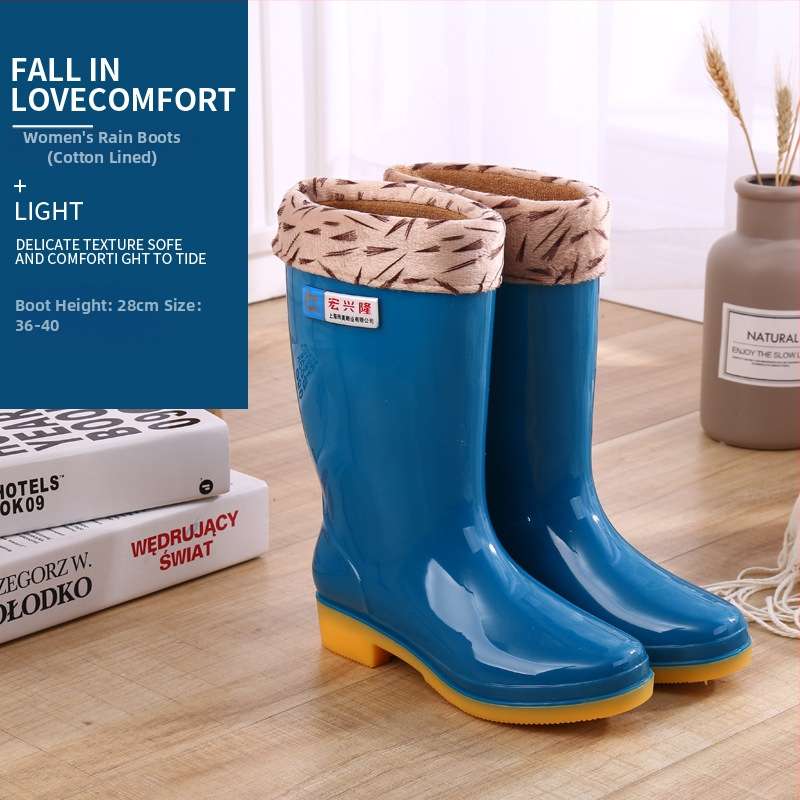 Moterų lietaus batai Hongxinglong, plastinės viršutinės dalies, žemas vamzdelis