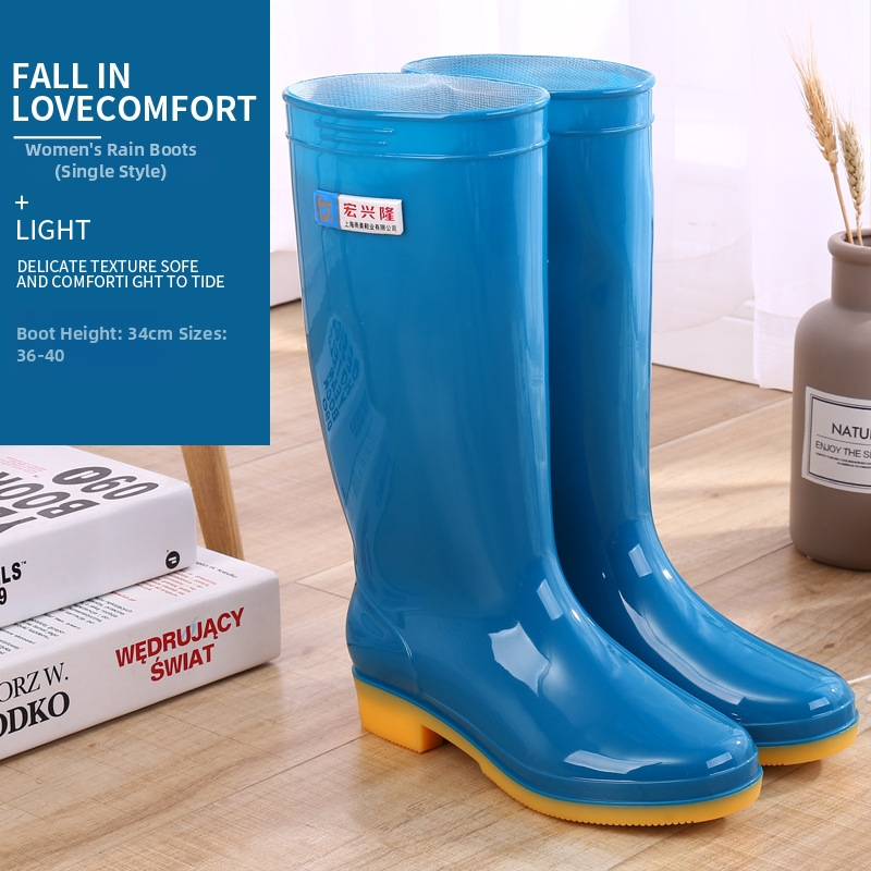 Moterų lietaus batai Hongxinglong, plastinės viršutinės dalies, žemas vamzdelis