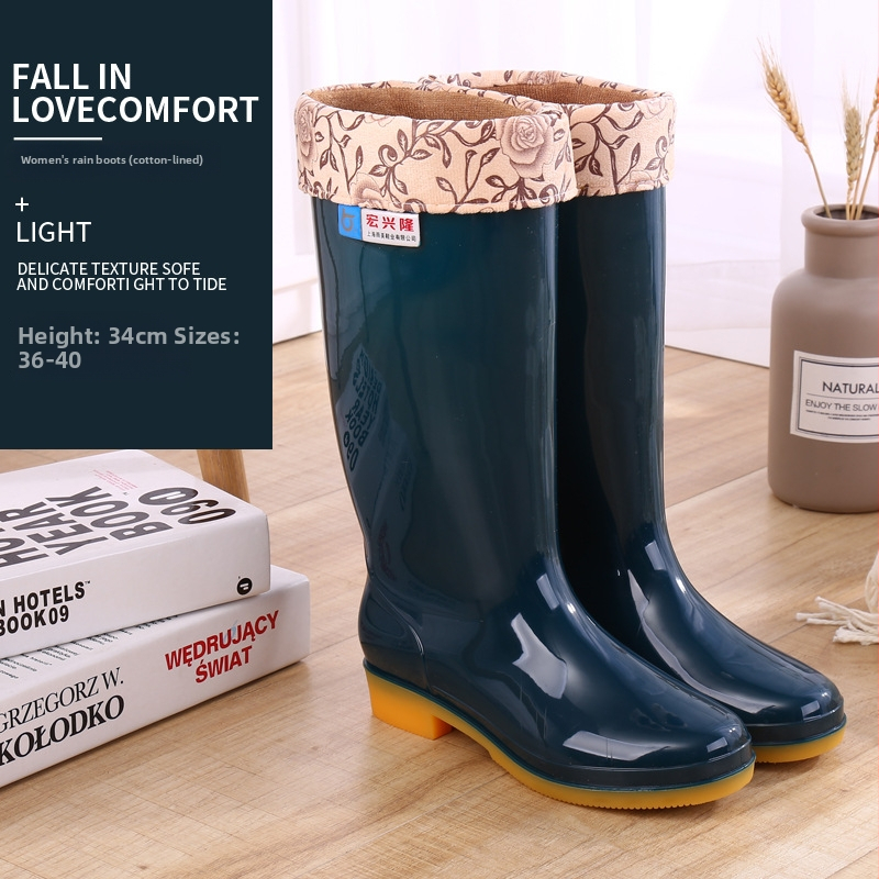 Moterų lietaus batai Hongxinglong, plastinės viršutinės dalies, žemas vamzdelis