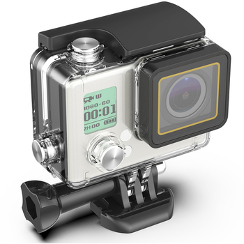 Carcasă GoPro Hero4 impermeabilă, Carcasă PC, Logo imprimat, Potrivită pentru Hero4