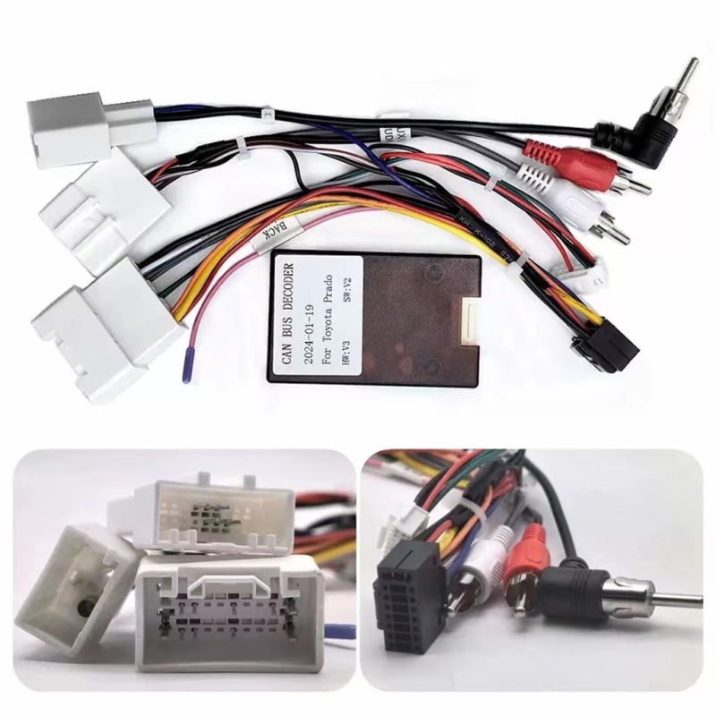 Android navigacijski okvir za Toyota Land Cruiser LC100 VXR (2002–2005) | Materijal: ABS+PC; Pakiranje: okvir za lice + kabel; Težina: 1 kg