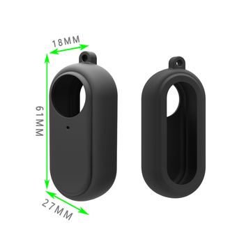 TELESIN Go 2 силиконов предпазен калъф за Insta360 GO2; Материал: силикон; Модел: Go 2 silicone sleeve; Съвместимост: Insta360 GO2; Печатано лого: Да; Лицензирана частна марка: Да