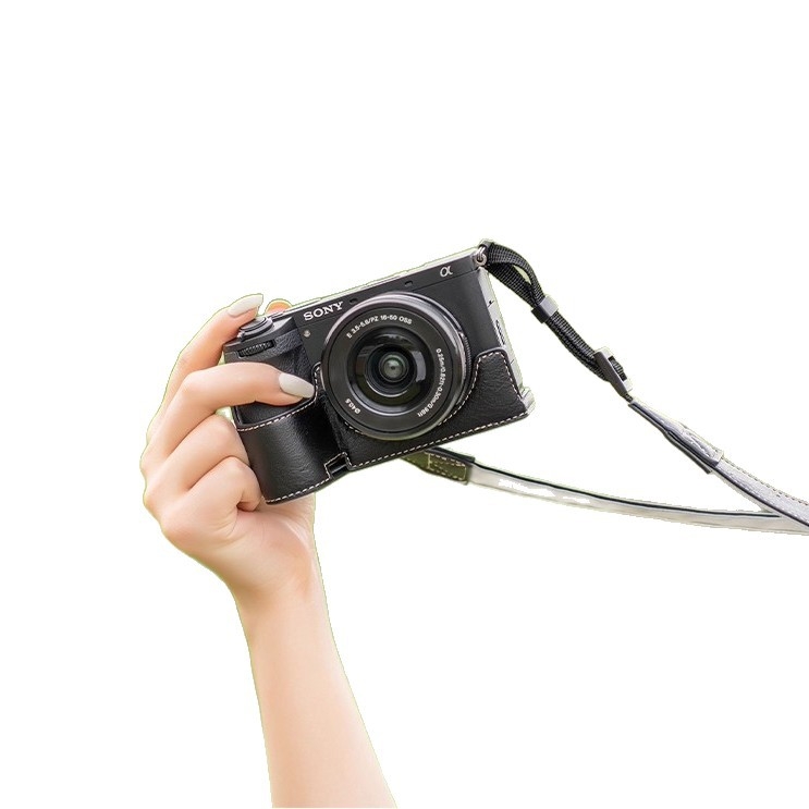 Baidingjia PU kožna ramenska torba za kameru Sony A6700 – izdržljiva, unisex, kompatibilna s bezzrcalnim kamerama s jednom baterijom, kućna uporaba