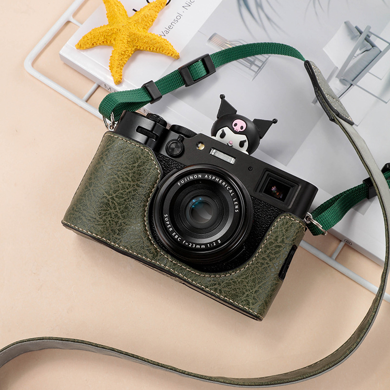 Τσάντα ώμου για μηχανές χωρίς καθρέφτη – PU εξωτερικό, κυρτή ζώνη ώμου, επένδυση από συνθετικό δέρμα