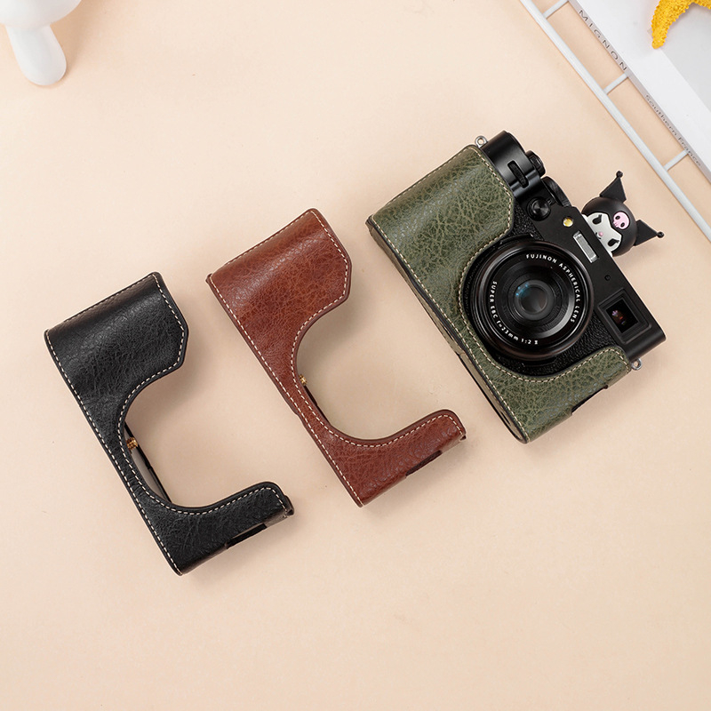 Τσάντα ώμου για μηχανές χωρίς καθρέφτη – PU εξωτερικό, κυρτή ζώνη ώμου, επένδυση από συνθετικό δέρμα