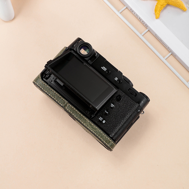 Τσάντα ώμου για μηχανές χωρίς καθρέφτη – PU εξωτερικό, κυρτή ζώνη ώμου, επένδυση από συνθετικό δέρμα