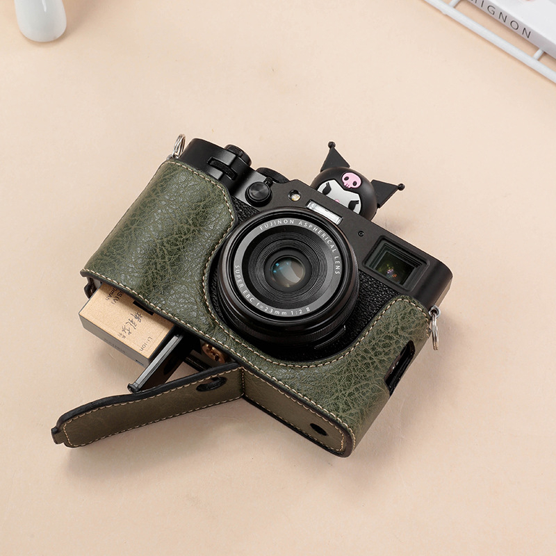 Τσάντα ώμου για μηχανές χωρίς καθρέφτη – PU εξωτερικό, κυρτή ζώνη ώμου, επένδυση από συνθετικό δέρμα