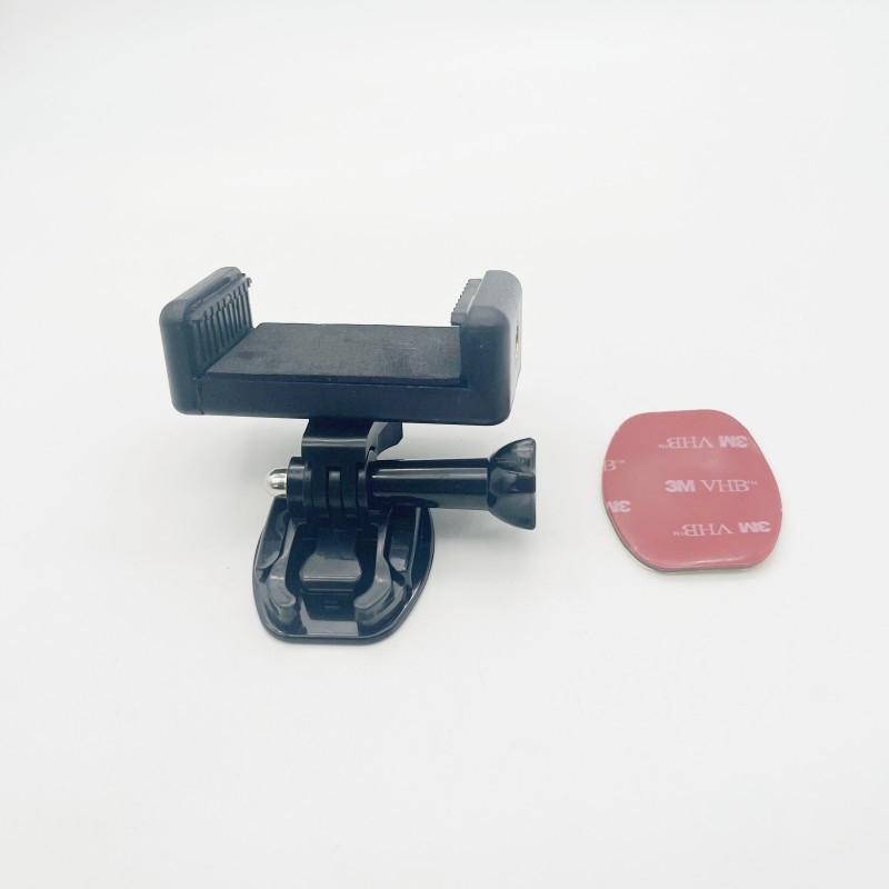 Στήριγμα τηλεφώνου σε κράνος μοτοσικλέτας – περιστρεφόμενος κλιπ για οριζόντιες/κατακόρυφες λήψεις, GR19, PC σώμα, γενική συμβατότητα, σετ 65 τεμαχίων