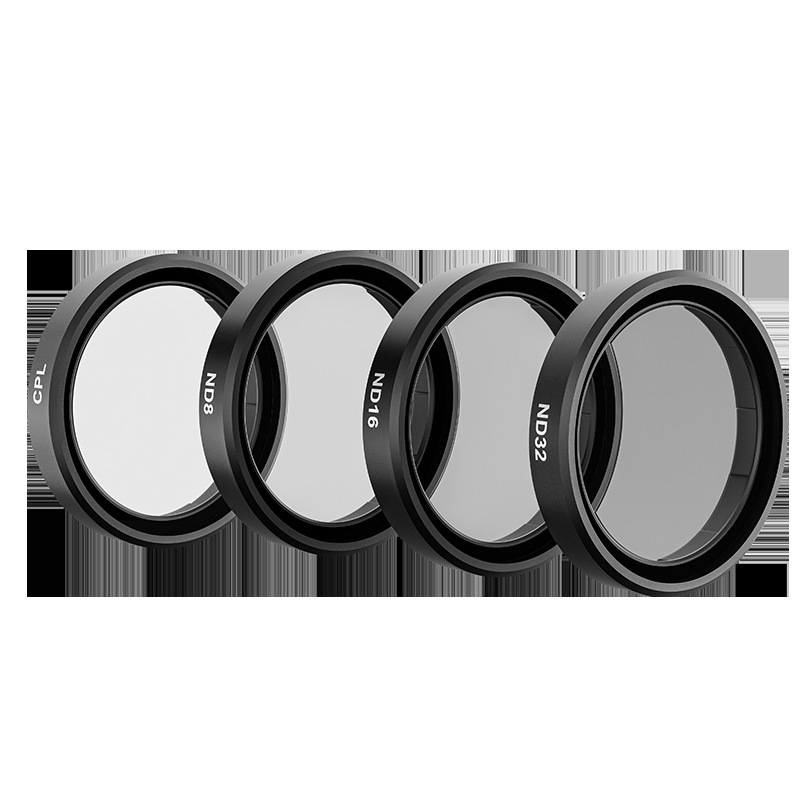 Telesin A6 филтър комплект за DJI Action6: CPL поляризатор, ND8/16/32, VND и UV филтри от стъкло