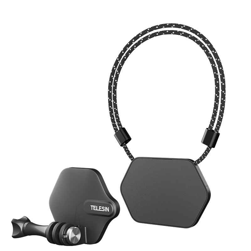 TELESIN Магнитен държач за врата с презрамка за бързо освобождаване за универсални екшън камери – AG1454-AG1455 – Пластмасов