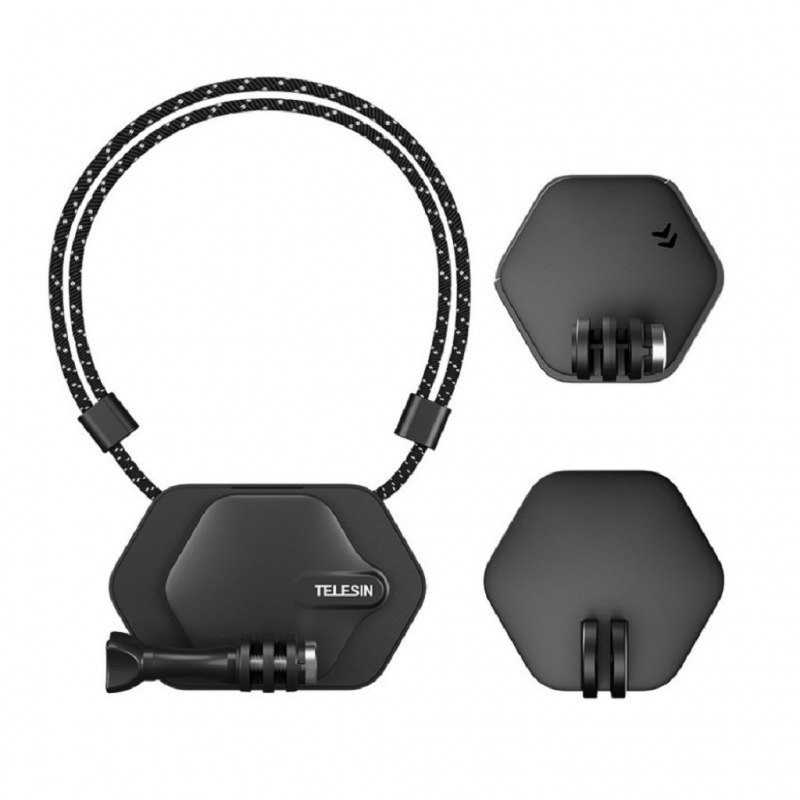 TELESIN Магнитен държач за врата с презрамка за бързо освобождаване за универсални екшън камери – AG1454-AG1455 – Пластмасов