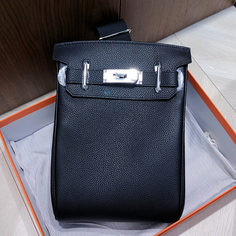 Unisex torba za prsa s Lychee uzorkom od gornjeg sloja teleće kože, crossbody stil, zatvaranje lokkom, unutarnji džepovi za telefon i dokumente, ljeto 2025