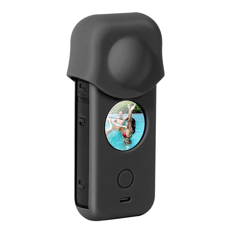 Capac de protecție din silicon pentru Insta360 One X2, model X2, material silicon, cu logo imprimat