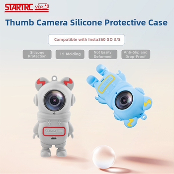 Insta360 GO3/S Silikónový ochranný obal s proti pádu krytom objektívu – Model ST-15010033+15010037. Obsahuje: Silikónový ochranný obal, šnúrka proti strate, šnúrka na zápästie