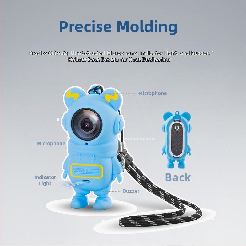 Insta360 GO3/S Silikónový ochranný obal s proti pádu krytom objektívu – Model ST-15010033+15010037. Obsahuje: Silikónový ochranný obal, šnúrka proti strate, šnúrka na zápästie