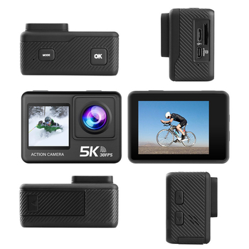 Create vision M60TR akčná kamera so stabilizáciou 4K, 2,0-palcový LCD, TF karta pre ukladanie, 90 minút výdrže batérie