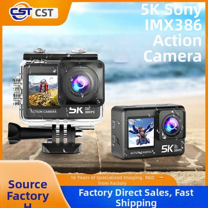 Create vision M60TR akčná kamera so stabilizáciou 4K, 2,0-palcový LCD, TF karta pre ukladanie, 90 minút výdrže batérie