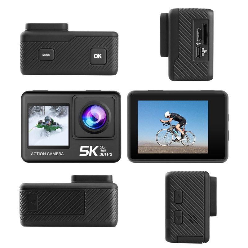 Create vision M60TR akčná kamera so stabilizáciou 4K, 2,0-palcový LCD, TF karta pre ukladanie, 90 minút výdrže batérie