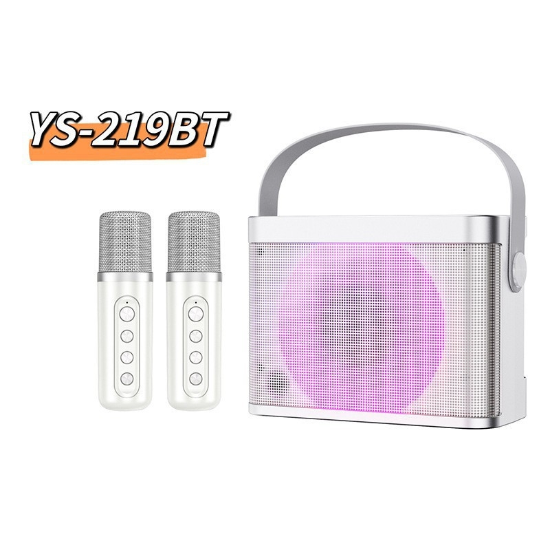 Ολοκληρωμένο Ασύρματο Bluetooth Καραόκε Ηχείο με LED Φώτα Φανάρι και Δύο Μικρόφωνα (Bluetooth 5.1 • ≤10W • 60 Hz–15 kHz • 2000–4000 mAh • Αναπαραγωγή 3–5 ωρών)