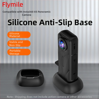 Insta360 X5 Silikono Stalo Pagrinda su Filmavimo Klipu ir Fiksuota X4 Atrama - Modelis X5004