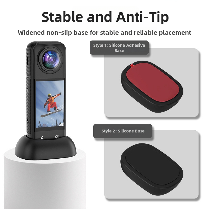 Insta360 X5 Silikoonist Laua Põhja Filmimise Klipiga ja Fikseeritud X4 Toega - Mudel X5004