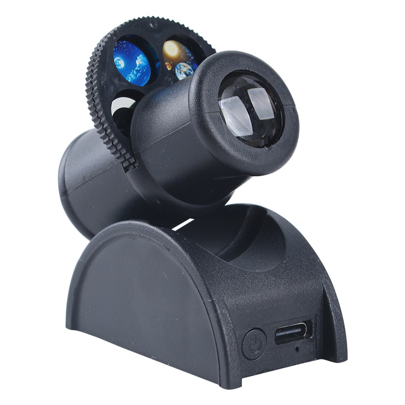 Zemes un Mēness projekcijas lampiņa fotorekvizītam, atmosfēras nakts gaisma, torņa stila dizains; uzstādīšana: karājamā, sienas stiprinājums, galda, grīdas statīvs; zīmols L.y