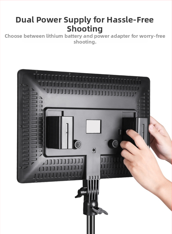 A101 LED plochý panel pre kameru – svetlo pre doplnenie, 40W, 85-245V, zvislá inštalácia, viacúrovňové stmavenie, pre živé vysielanie a fotografovanie