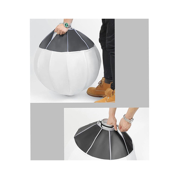 Mäkké svetelné guličkové svetlo pre fotografiu - Model 1-111, Plastová konštrukcia, Nosnosť 6–10 kg, Vhodné pre fotografiu a živé vysielanie