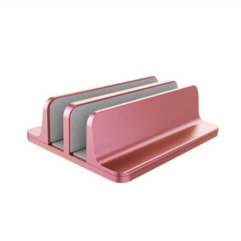 Suport vertical din aliaj de aluminiu pentru notebook/PC, cu răcire și două sloturi pentru carduri