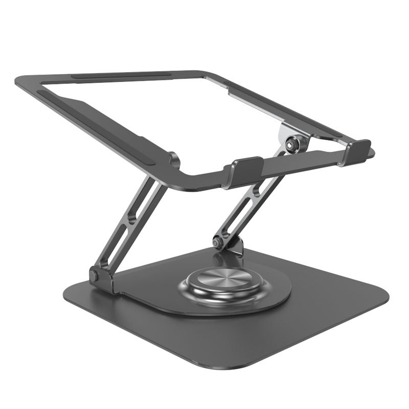 Stalak za prijenosno računalo od aluminijske legure, 360° rotirajući, sklopivi stolni držač za tablet – Model F147, 840 g
