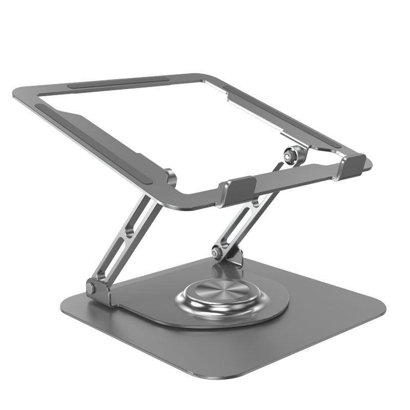 Stalak za prijenosno računalo od aluminijske legure, 360° rotirajući, sklopivi stolni držač za tablet – Model F147, 840 g